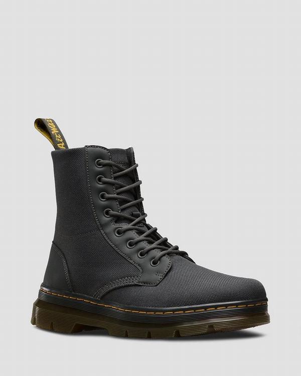 Dr Martens Dámské Kotníkové Boty Combs Nylon Šedé, CZ-294381